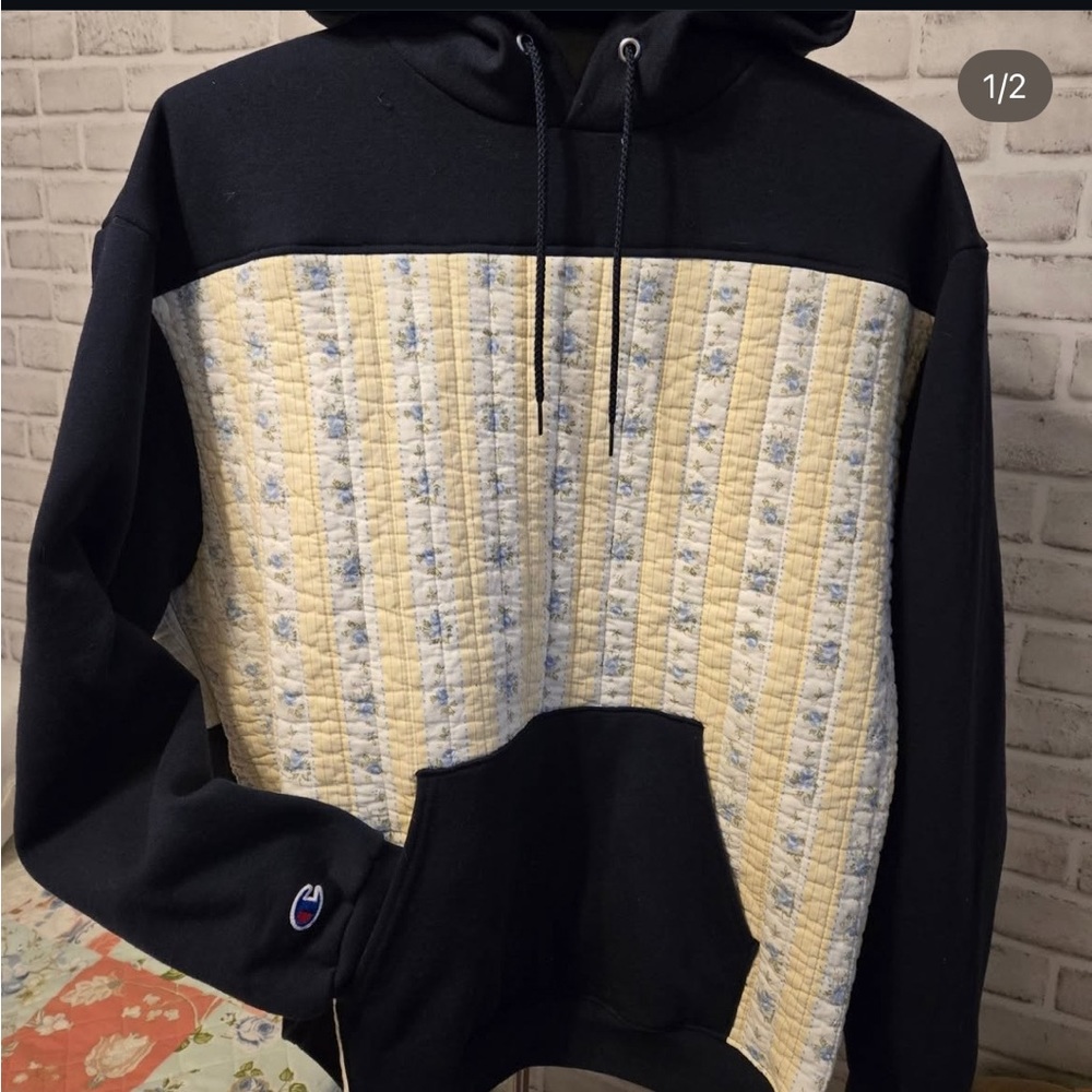 Quilted champion hoodie